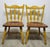 Antique Temple-Stuart Mustard Painted Country Dining Chairs, Set of 4 For Sale - Image 4 of 14