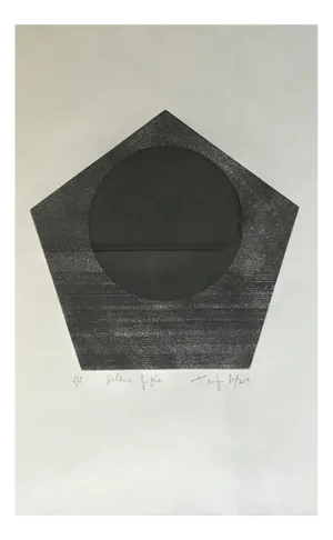 Alexandru Trifu, Silence figé, 2019, Etching on Paper, Framed