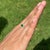 14k Gold Contemporary Pear-Shaped Emerald & Diamond Halo Bypass Ring Size 5.5 For Sale In New York - Image 6 of 15