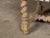 English 1900s Bleached Wood Bench with Barley Twist Base and Custom Upholstery For Sale - Image 10 of 12