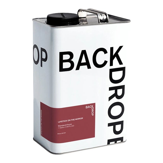BACKDROP Standard Finish Interior Paint in Lipstick On The Mirror (Warm, Rich Red) - 1 Gallon For Sale
