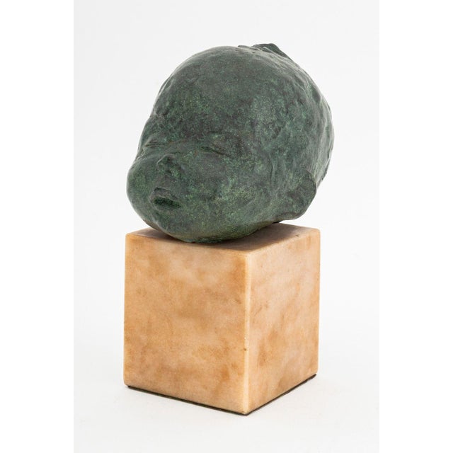 Jacob Epstein Jacob Epstein Style Sleeping Baby Bronze Sculpture For Sale - Image 4 of 8