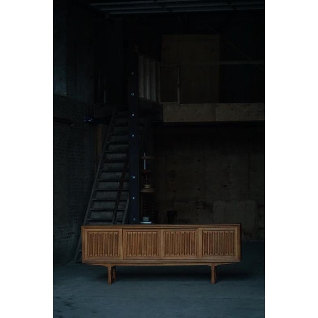 Vintage Low Sideboard in Oak, 1960s For Sale - Image 13 of 18