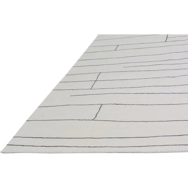 2000 - 2009 Moroccan Azilal Hand Knotted Wool Rug, 10'2 X 14'1 For Sale - Image 5 of 6