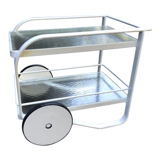 Richard Frinier for Brown Jordan Quantum Line Patio Bar Cart For Sale