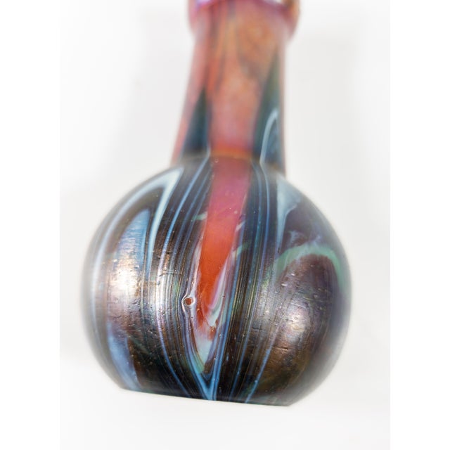 Early 20th Century Bohemian Loetz Style Art Glass Vase For Sale - Image 9 of 10