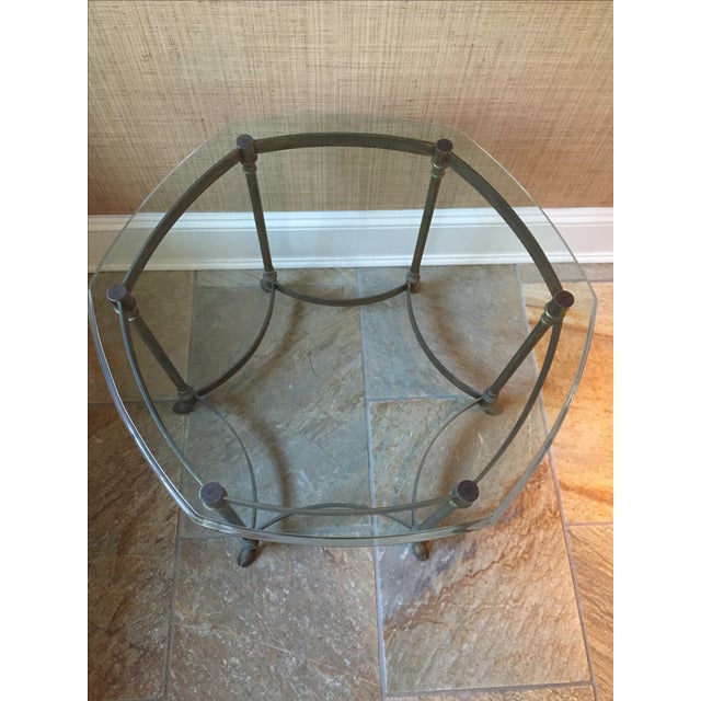 La Barge Brass Hoof Foot Side Table Chairish