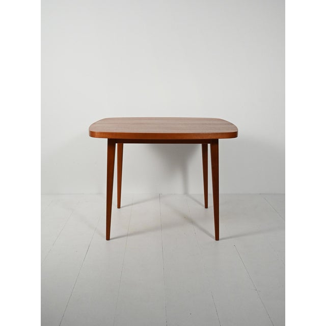 Swedish Square Teak Dining Table, 1960s For Sale - Image 4 of 10