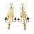 Wood Vintage Italian Louis XVI Style Gilt Two-Arm Wall Candle Sconces 22" Tall - A Pair For Sale - Image 7 of 9