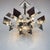 Vintage Metal Chandelier by Gaetano Sciolari, Italy, 1950s For Sale - Image 9 of 18
