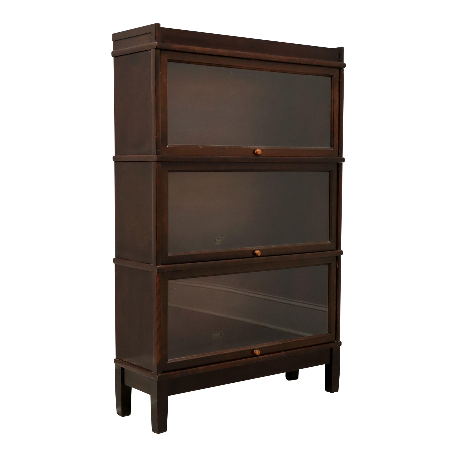 Hale Mahogany Three Stack Barrister Bookcase Chairish