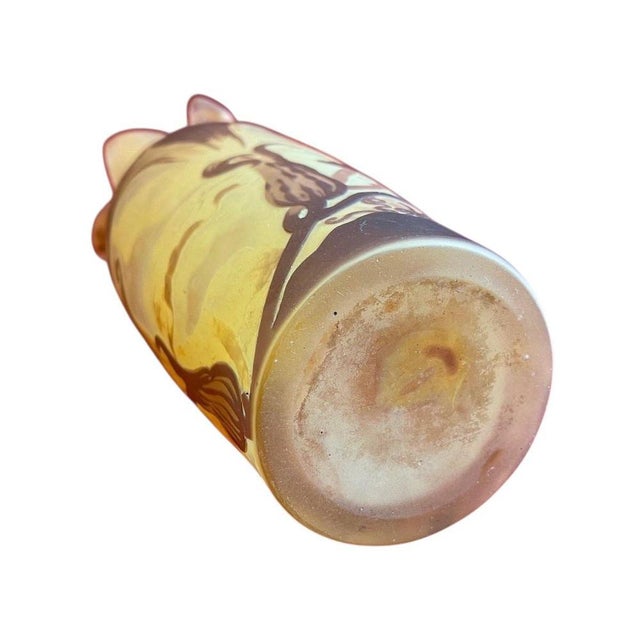 Baluster Vase with Wild Lilies by E. Galle For Sale - Image 11 of 13