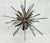 Brass & Nickel "Sunburst" Chandelier by Remains Lighting of New York For Sale - Image 10 of 18