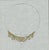 Original jewelry design drawing of a sculptural collar necklace composed of overlapping pierced leaf forms in gold tones....