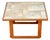 Vintage 1970s Teak & Tile Top Coffee Side Table For Sale
