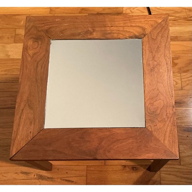 Vintage Infinity Led End Table Accent Side Walnut Table, Circa 1960s For Sale In Greenville, SC - Image 6 of 12