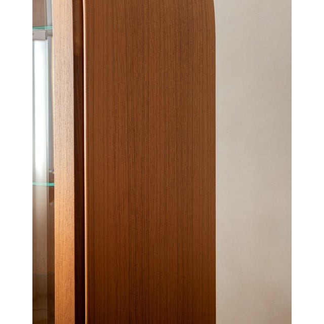 Mid-Century Teak Arched Display Cabinet from Brinkmann, 1980s For Sale - Image 16 of 18