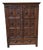 Antique Neo-Gothic Wardrobe with Linen Compartment, 1915 For Sale