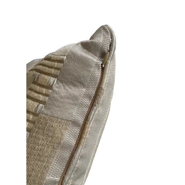 Abstract Pair of New Jacquard Pillows Upholstered in Dedar Babelia For Sale - Image 3 of 6