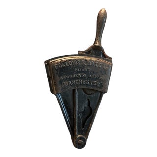 Antique English Follows & Bate Marmalade Cutter, Cast Iron and Wood For Sale