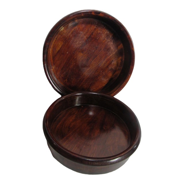 Set of 2 Vintage Mountain Woods Hardwood Bowls For Sale