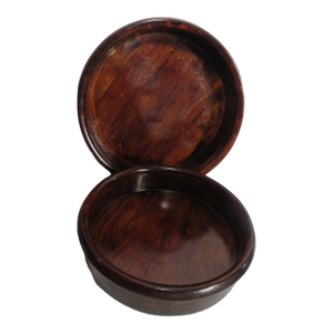 Set of 2 Vintage Mountain Woods Hardwood Bowls