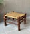 Rustic Chic Mid 20th-Century Hickory Wood & Handwoven Double Twill Plaited Cane Bench For Sale - Image 4 of 18