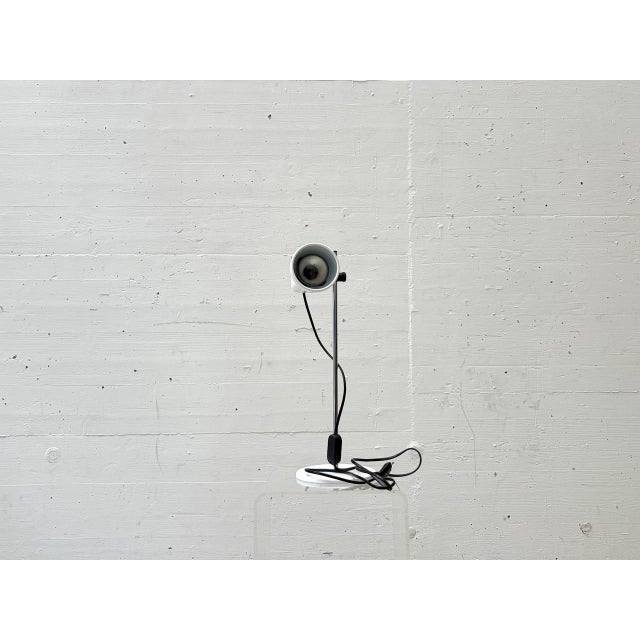 Space Age White Metal Table Lamp, 1970s For Sale - Image 14 of 16