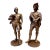 Pair Antique Patinated Metal Sculptural Statues of English Literary Figures, Ivanhoe & Durward For Sale