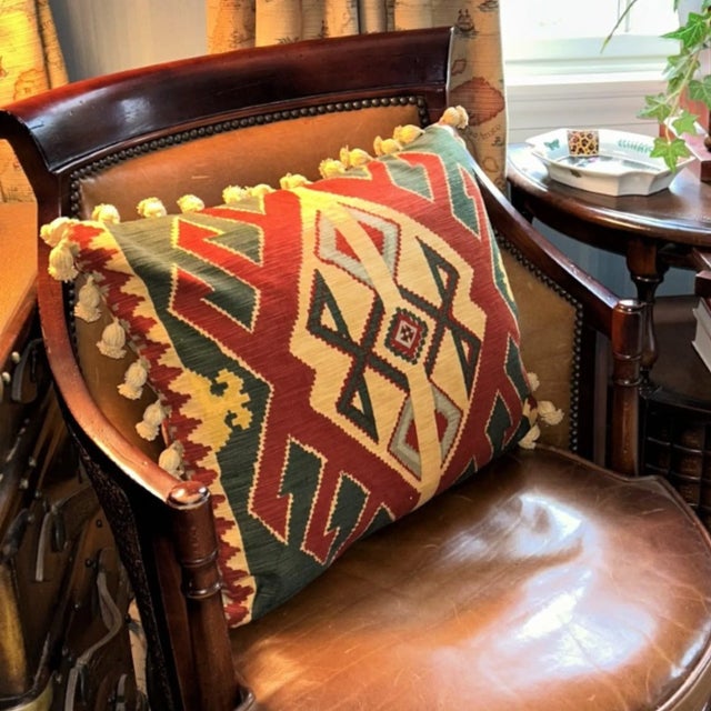 Khan Bedhouin Decorative Pillow With Down Feather Insert For Sale In Philadelphia - Image 6 of 7