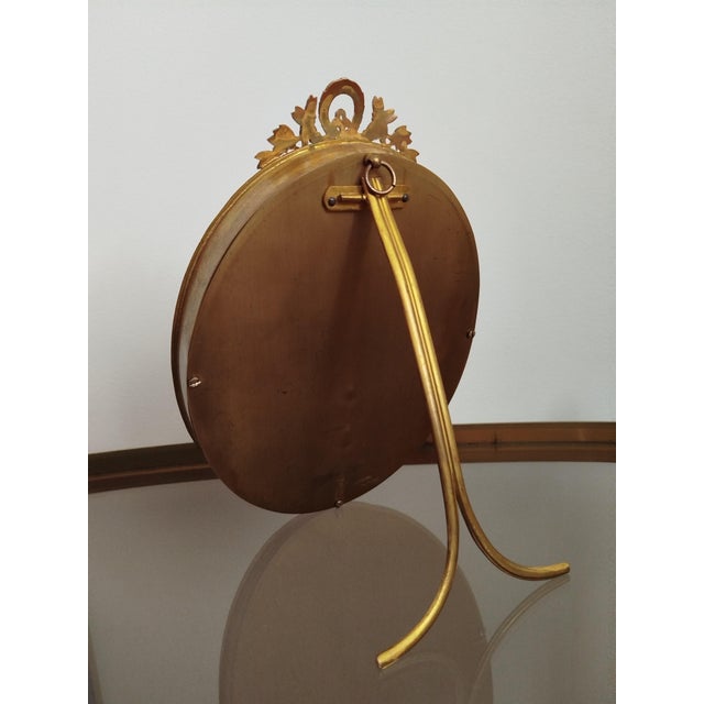 Metal Antique Louis XVI French Miniature in Bronze After E. Vigee Lebrun for Belle Epoque, 1880 For Sale - Image 7 of 14