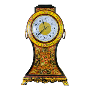 Castilian Imports Oversized Italian Florentine Style Hand-Painted Mantel Clock
