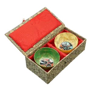 1960's Pair of Vintage Ceremonial Teacups