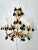 Metal Wall Lights in Gilted Metal with Green Glass Drops, 1950s, Set of 2 For Sale - Image 7 of 11