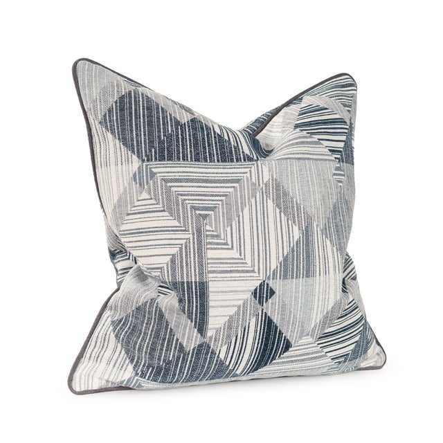 2020s Prisma Navy 24x24 Poly Filled Pillow For Sale - Image 5 of 11
