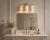 Metal Handcrafted Brass 3-Light Vanity Sconce With Natural Alabaster Shades, Luxury Bathroom Lighting For Sale - Image 7 of 9