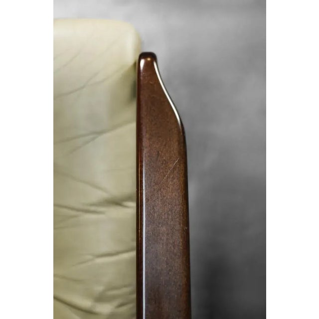 Mid-Century German Modern Leather Swivel Armchair by Eugen Schmidt for Soloform, 1960s For Sale - Image 14 of 18