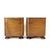 A refined pair of Art Deco bedside tables, produced in Czechoslovakia in the 1930s, showcasing the elegant craftsmanship...