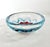 Glass Vintage Murano-Style Art Glass Bowl – Controlled Bubble Sommerso Magenta & Blue Floral Dish For Sale - Image 7 of 8