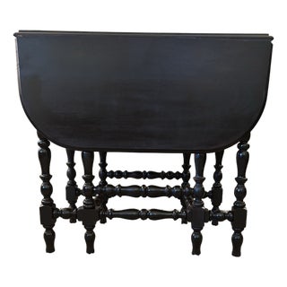 1920s Wabash Walter & Co Gate Leg Table For Sale
