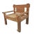 Early 21st Century Vintage Outdoor Rustic Railway Wood Arm Chair For Sale - Image 5 of 8