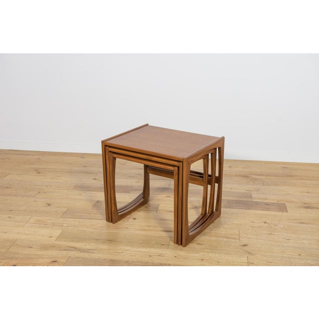 Mid-Century Modern Mid-Century Teak Nesting Tables by R. Benett for G-Plan, United Kingdom, 1970s, Set of 3 For Sale - Image 3 of 18