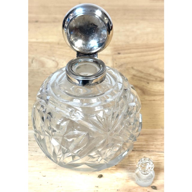 English Silverplated Figural Nymph & Cut Glass Perfume Bottle, Circa 1905 For Sale - Image 15 of 18