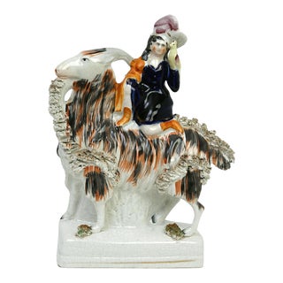 Victorian "Princess Royal on Billy the Goat", 1850's - England Staffordshire For Sale