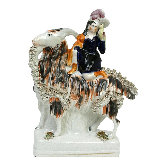 Victorian "Princess Royal on Billy the Goat", 1850's - England Staffordshire For Sale