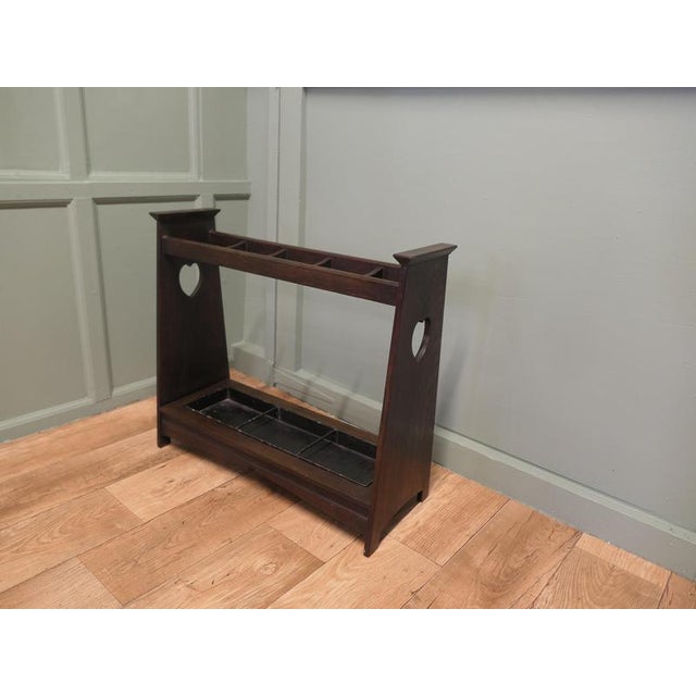 19th Century Liberty Arts and Crafts Oak Umbrella Stand, 1880 For Sale - Image 5 of 7
