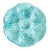 Vintage French Gien Turquoise Majolica Oyster Plate For Sale