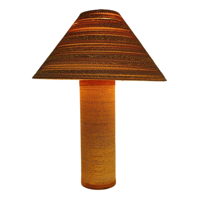 Late 20th Century Cardboard Lamp by Gregory Van Pelt For Sale
