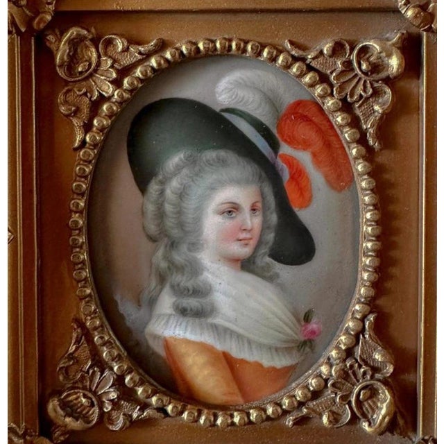 Portrait of Duchess of Devonshire Georgina, Porcelain For Sale - Image 5 of 8