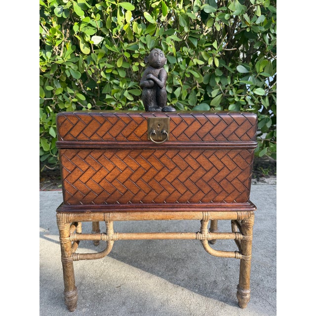 Vintage Patinated Cast Metal Monkey Sculpture, 7.5” For Sale In Naples, FL - Image 6 of 10